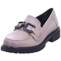 Jana Damen Loafer ohne Absatz Elegant Vegan, Grau (Stein