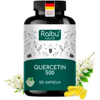 RAIBU Quercetin Kapseln 500 mg Quercetin pro Kapsel -