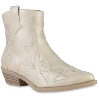 VAN HILL Cowboy Boots in Gold