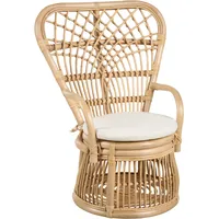 Beliani Kindersessel Temeni Rattan Naturfarben