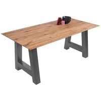 Ab:stil.art.moebel Schweizer Kante Ø 200 cm Eiche geölt beige