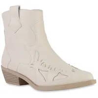 VAN HILL Cowboy Boots in Beige
