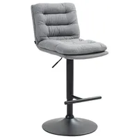 CLP Barhocker Damar Stoff grau/schwarz