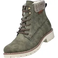 Rieker Schnürstiefeletten Y9118, Frauen Stiefeletten, wasserabweisend, riekerTEX,halbstiefel,Kurzstiefel,grün (54),36 EU