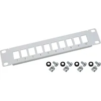 HMF 63345-07 UTP Keystone-Patchpanel für Serverschrank | 10 Zoll,