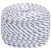 VidaXL Bootsseil Weiß 8 mm 50 m Polypropylen