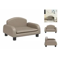VidaXL Kindersofa Cappuccino-Braun 50x40x30 cm Kunstleder