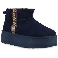 VAN HILL Winter Boots in Dunkelblau