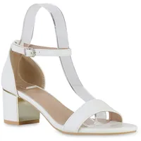 VAN HILL Damen Klassische Sandaletten in Weiss