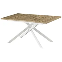 B&D home Esstisch Eiche, Holz, 120x76x80 cm, Esszimmer, Tische,
