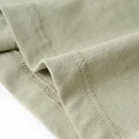 VidaXL Kinder-T-Shirt Helles Khaki 140 – Bequemes Baumwollshirt mit