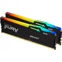 Kingston FURY Beast RGB schwarz DIMM Kit 32GB, DDR5-6000,