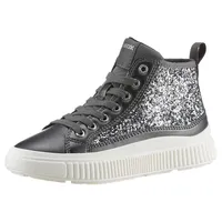 GEOX Mädchen J Laquinny Girl D Sneaker, Grau, 29