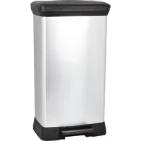Curver Mülleimer Pedal 50 l Silber