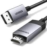 UGREEN DisplayPort – HDMI 1m, Grau