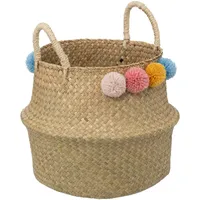 Atmosphera Créateur d'intérieur KinderKorg Pompoms Bulda - Beige -
