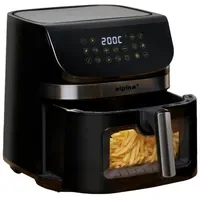 Alpina Heißluftfritteuse Airfryer XXL 9L schwarz