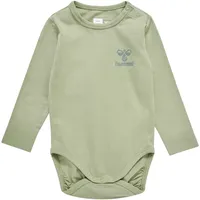 Hummel hmlMINO langarm Baby-Body 1195 | abbey stone 92
