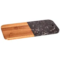 San Ignacio Schneidebrett aus Holz und schwarzem Marmor, 38