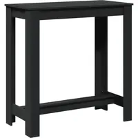 VidaXL Bartisch 102 x 50 x 103,5 cm Schwarz