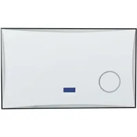 Beliani LED-Badezimmer-Spiegel ONLAY 100 cm 60 cm Silber Rechteckig