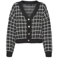Vero Moda Strickjacke VMKIA (1-tlg) Plain/ohne Details schwarz M