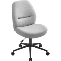 Songmics home Schreibtischstuhl, Schminkstuhl, Bürostuhl, Drehstuhl, breite Sitzfläche, modern,