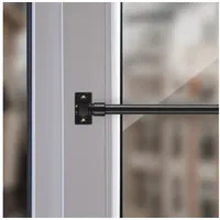 BestLivings Cafehausstange inkl. Klemmträger Schwarz / 75-125cm), Gardinenstange 50