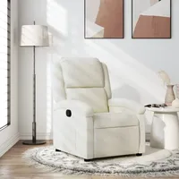 VidaXL Relaxsessel, Creme Samt