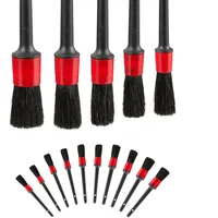 Relaxdays Detailing Pinsel, 15er Set, 5 Größen, für Innenraum,
