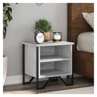 VidaXL Nachttisch Grau Sonoma 40x30x40 cm Holzwerkstoff