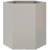 VidaXL Pflanzkübel Sechseckig 46x40x45 Edelstahl