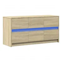VidaXL TV-Schrank mit LED-Beleuchtung Sonoma-Eiche 100x34x50 cm