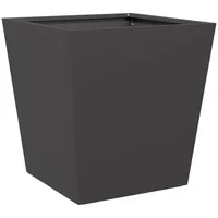 VidaXL Pflanzkübel Schwarz 40x40x40 cm Stahl