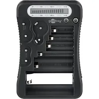 Goobay 72511 Digitaler Batterietester für Standard- und Fotobatterien sowie