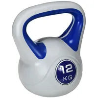 Sportnow Kettlebell 12 KG, Bodenschonende Kugelhantel, Schwunghantel Gewichtkugel für