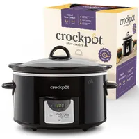 Crock-Pot Crockpot Schongarer mit Timer 3,5 l, Schwarz