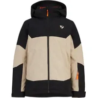 Ziener Winter-Skijacke Agimo (wasserdicht, winddicht, warm) schwarz/braun Kinder
