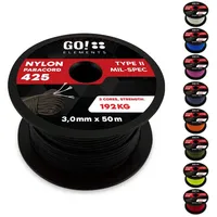 GO!elements Paracord 425 schwarz 50 m