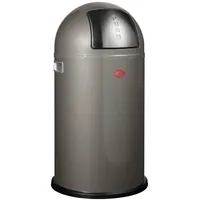 Wesco Pushboy Mülleimer 50 Liter Volumen, große Edelstahlklappe, herausnehmbarer
