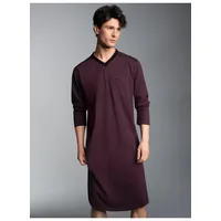 TRIGEMA Pyjama »TRIGEMA Herren-Nachthemd aus Biobaumwolle (kbA)«, (1 tlg.)