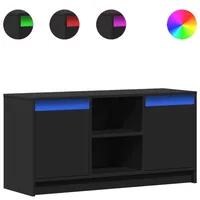 VidaXL TV-Schrank mit LED-Beleuchtung Schwarz 100x34x50 cm