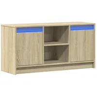 VidaXL TV-Schrank mit LED-Beleuchtung Sonoma-Eiche 100x34x50 cm