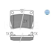Meyle Bremsbelagsatz, Scheibenbremse