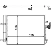 Mahle AC 500 000P Kondensator Klimaanlage