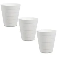 Basera Papierkorb Mülleimer 3er Set für Büro, Bad, Jugendzimmer