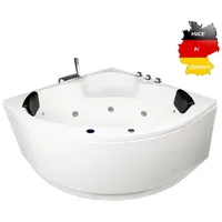 Basera Basera® BASIC Indoor Eck-Whirlpool Badewanne Maui 130 x