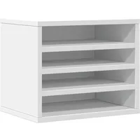 VidaXL Schreibtisch-Organizer Weiß 36x26x29,5 cm Holzwerkstoff