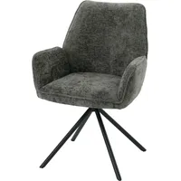 Mendler Esszimmerstuhl HWC-G67, Küchenstuhl Stuhl mit Armlehne, drehbar Auto-Position,