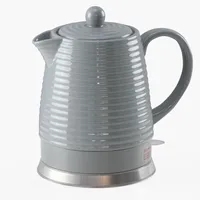 Compar Elektrischer Wasserkocher aus Keramik, 1,5 Liter, abnehmbarer Deckel,
